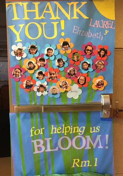 Preschool teacher appreciation ideas - Door Decoration 