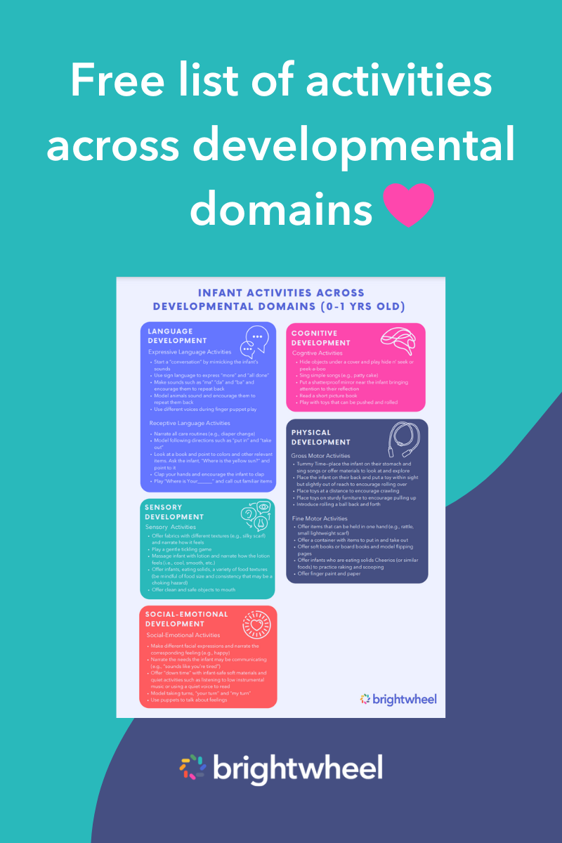 Download our free guide to Activities Across Developmental Domains! Download our free guide to Activities Across Developmental Domains!