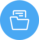Icon image of documents that represents childcare center management tools in brightwheel.