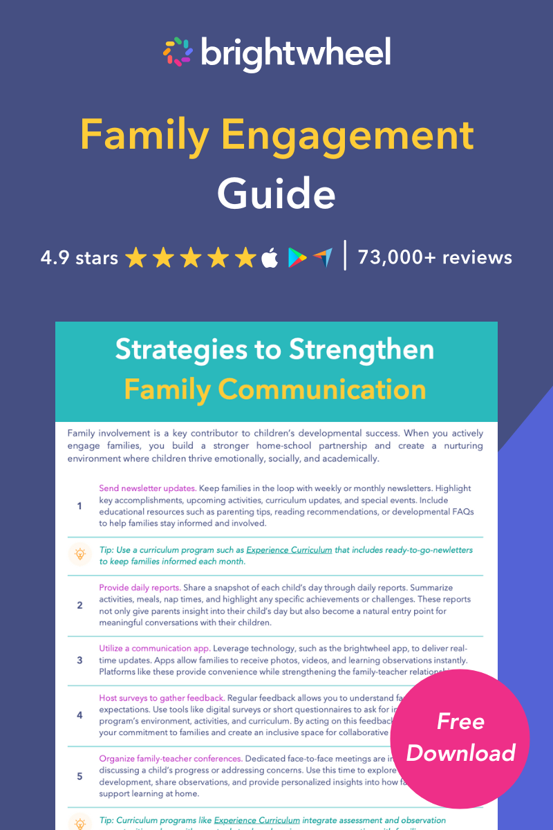 Family Engagement for Childcare Programs - brightwheel Family Engagement for Childcare Programs - brightwheel