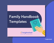 Download our free Family Handbook Template