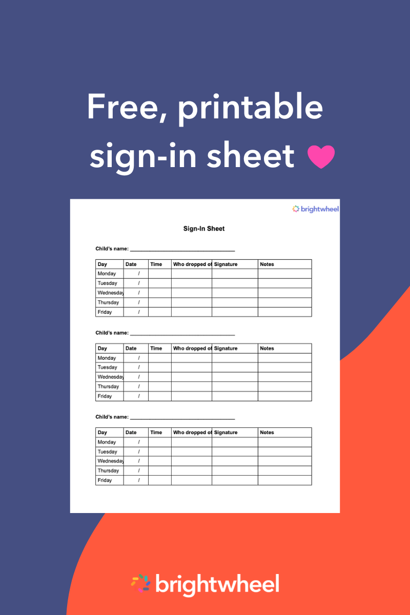 Sign-in sheet template_brightwheel Sign-in sheet template_brightwheel