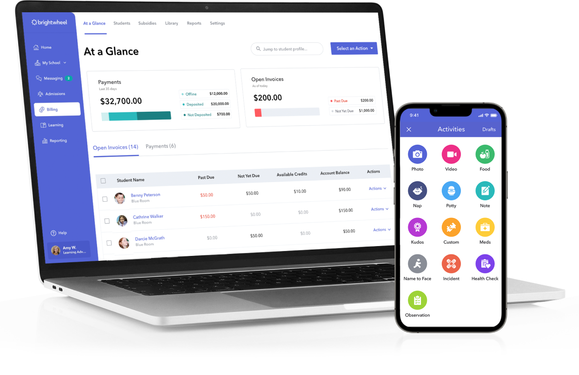 Brightwheel product illustration